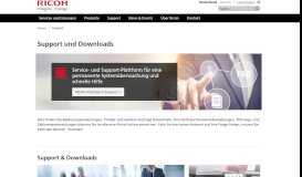 
							         Support und Downloads | Ricoh Deutschland								  
							    