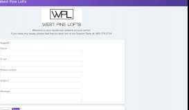 
							         Support - West Pine Lofts | Korcett Management Portal								  
							    