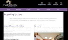 
							         Supporting Services - Exalta Health								  
							    