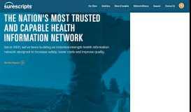 
							         Surescripts | The Nation's Most Trusted Health Information Network								  
							    