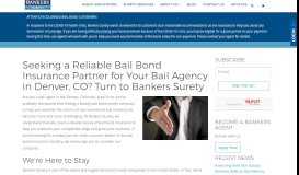 
							         Surety Bail Bond Denver, Insurance | Bankers Surety								  
							    