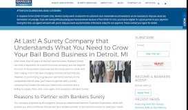 
							         Surety Company Detroit, Bail Bond Insurance | Bankers Surety								  
							    