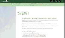
							         SurgeMail | Cincinnati State								  
							    
