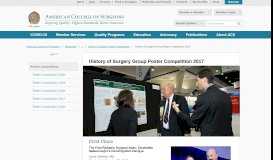 
							         Surgical History Group Poster Competition 2017								  
							    