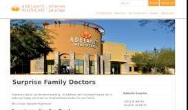 
							         Surprise Family Doctors - Family Medicine - Adelante								  
							    