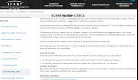 
							         Surrendering ESCs - Energy Savings Scheme								  
							    