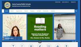 
							         Surry County Public Schools / Homepage								  
							    