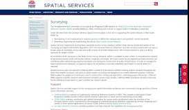 
							         Surveying - Spatial Services								  
							    