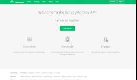 
							         SurveyMonkey API Developer Portal								  
							    