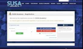 
							         SUSA Academy - Registration								  
							    