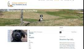 
							         Susan's Blog | Susan Garrett: Dog Trainer, Agility Champion ...								  
							    