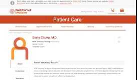 
							         Susie Chung, M.D. | Weill Cornell Medicine								  
							    