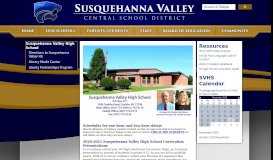 
							         Susquehanna Valley High School								  
							    