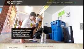 
							         Sustainability at WU: - Interpreting Zena's Past - Willamette University								  
							    