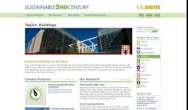 
							         Sustainable 2nd Century | UC Davis: Explore buildings at UC Davis								  
							    