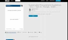
							         Sustainable Procurement Guidelines - ECU | Sign In : Portals - Edith ...								  
							    