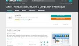 
							         SutiHR Pricing, Features, Reviews & Comparison of ... - GetApp								  
							    