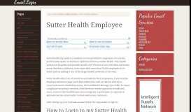 
							         Sutter Health Employee Email Login – SutterHealth.org Mail ...								  
							    