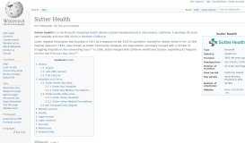 
							         Sutter Health - Wikipedia								  
							    