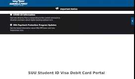 
							         SUU Student ID Card Portal - America First Credit Union								  
							    