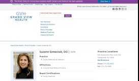 
							         Suzann Szewczak, DO - Grand View Health								  
							    