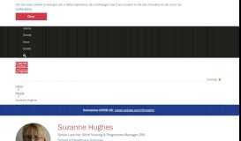 
							         Suzanne Hughes - People - Cardiff University								  
							    