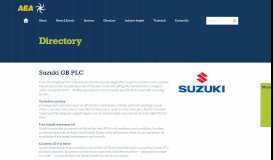 
							         Suzuki GB PLC | Company | Agricultural Engineers Association								  
							    