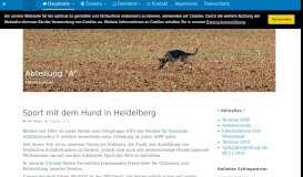 
							         SV OG Heidelberg Handschuhsheim-Ziegelhausen - Willkommen auf ...								  
							    