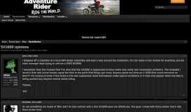 
							         SV1000 opinions | Adventure Rider								  
							    