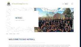 
							         svc netball - Netball - St Vincent's College								  
							    