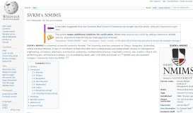 
							         SVKM's NMIMS - Wikipedia								  
							    