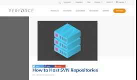 
							         SVN Repository & SVN Hosting Guide For Beginners | Perforce								  
							    