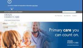 
							         Swain Family Care | Swain Medical Group								  
							    