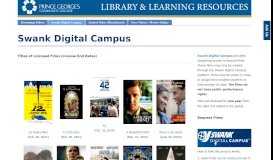 
							         Swank Digital Campus - Streaming Video Collection ...								  
							    