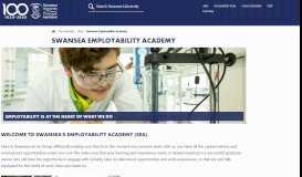 
							         Swansea Employability Academy - Swansea University								  
							    