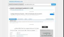 
							         swarajkisandost.com at WI. SWARAJ Dealer - Website Informer								  
							    