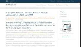 
							         Swedish Covenant Hospital Selects eClinicalWorks								  
							    