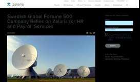 
							         Swedish Global Fortune 500 Company Relies on Zalaris for HR and ...								  
							    