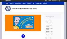 
							         Sweet Home Independent School District / Homepage								  
							    