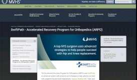 
							         SwiftPath - Accelerated Recovery Program for Orthopedics (ARPO ...								  
							    