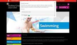 
							         Swimming - Bushey Grove Leisure Centre								  
							    