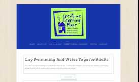 
							         Swimming - Creative Learning Place								  
							    