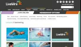 
							         Swimming - Leisure| LiveWire Warrington								  
							    