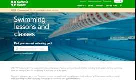 
							         Swimming lessons and classes | Nuffield Health								  
							    