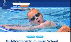 
							         Swimming lessons at Guildford Spectrum								  
							    