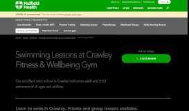 
							         Swimming lessons in Crawley | Nuffield Health								  
							    