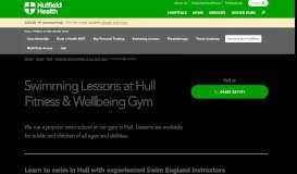 
							         Swimming lessons in Hull | Nuffield Health								  
							    