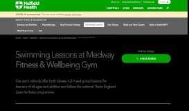 
							         Swimming lessons in Medway | Nuffield Health								  
							    