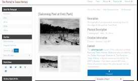 
							         [Swimming Pool at Fretz Park] - The Portal to Texas History								  
							    