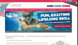
							         Swimming Pool Info & Times - Heywood Sports Village - Link4Life								  
							    